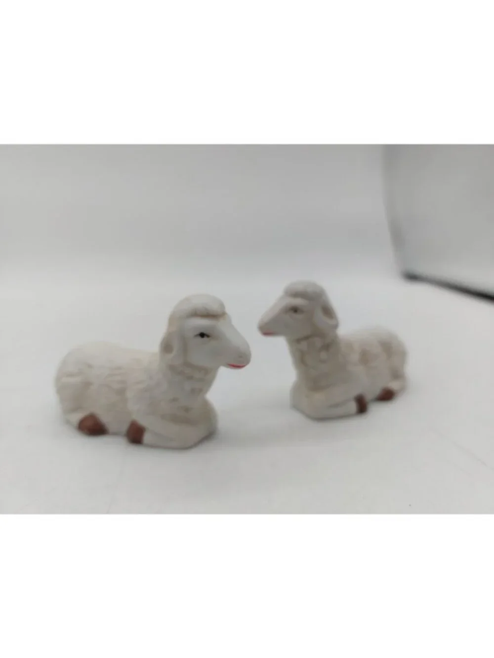 Christmas Nativity Shepard With Lamb Ceramic Replacement Figurines
